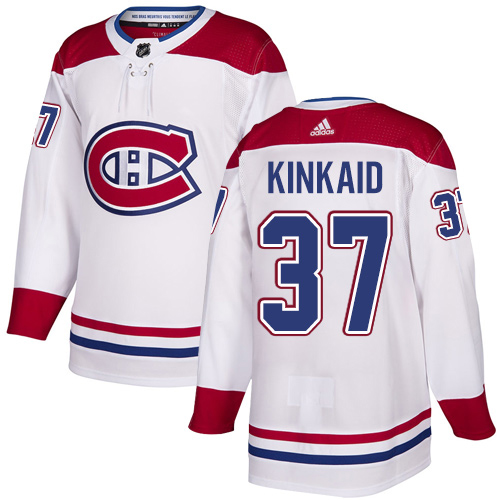Cheap Adidas Montreal Canadiens 37 Keith Kinkaid White Road Authentic Stitched Youth NHL Jersey
